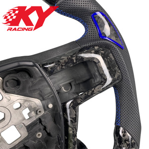พวงมาลัยคาร์บอนไฟเบอร์แบบแข่งรถ สำหรับรถฟอร์ด แร็พเตอร์ F150 XLT F250 F350 โลโบ เทรเมอร์ แร็พเตอร์ R STX แรทเทลอร์ แบบสั่งทำพิเศษ - Product Image 2