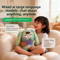 KI-gesteuertes Kleines Feen-Plüschtier mit LED-Augen für Interaktive Emotionale Begleitung als Roboter und Elektronisches Haustier