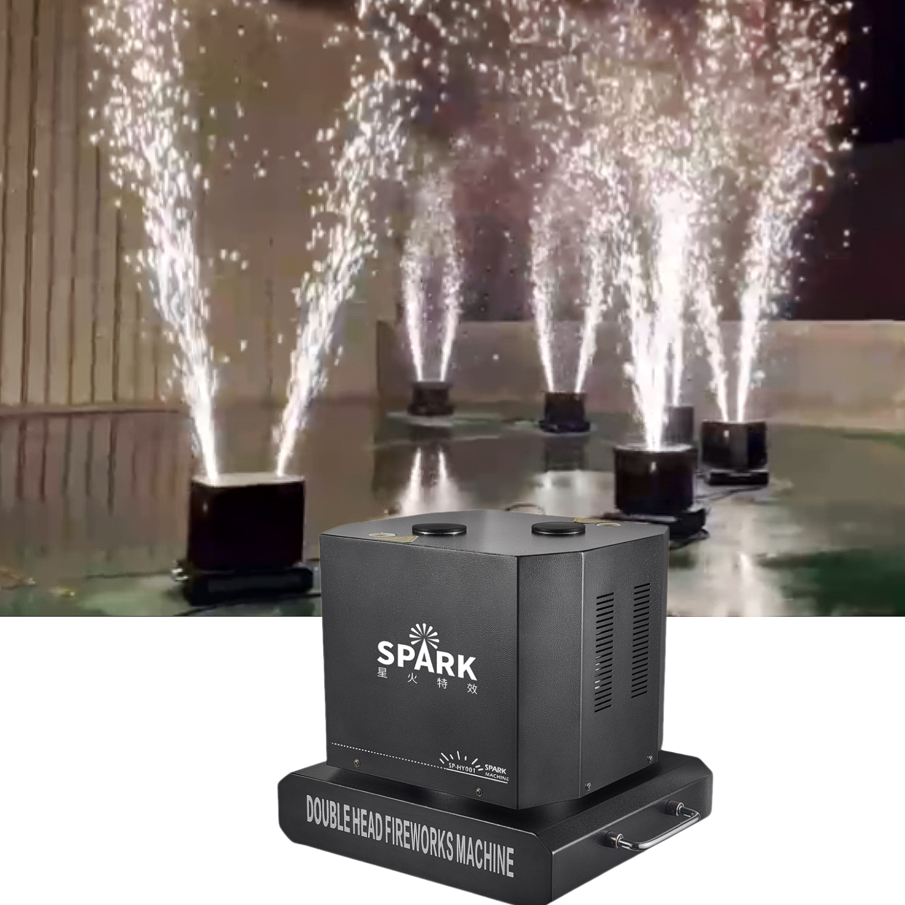 DJ SPINNA セット SP Spin Spark Machine - Dual Head Rotating Cold Spark