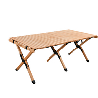 Table de pique-nique en bois pliable portable en gros pour le camping en plein air et les voyages pour le parc et les fêtes