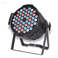 Projecteur LED RGBW 54 pièces avec contrôle DMX512 pour éclairage de scène de mariage, concert, événementiel et éclairage d'ambiance