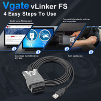 Vgate VLinker FS ELM327 para Ford FORScan HS/OBD2 interfaz de escáner de diagnóstico de coche nuevo eléctrico para Mazda para Ford