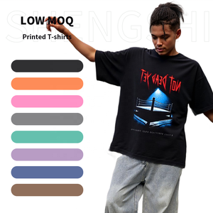 SSC T-shirt graphique unisexe Pigment Wash décontracté col rond 320g coton doux rétro travail avec Logo personnalisé en vrac T-shirt en vrac pour adultes - Product Image 1