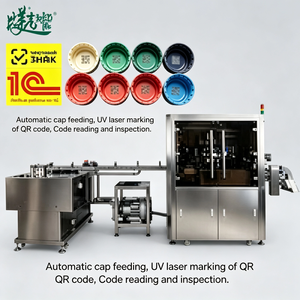 Machine de marquage laser UV haute précision GS1 DataMatrix 36000 pièces/heure pour la traceurie anti-contrefaçon dans les usines d'embouteillage d'eau potable - Product Image 2