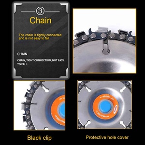 Madeira Carving Disc <span class=keywords><strong>Grinder</strong></span> Cadeia de Disco de Escultura em Madeira Disco para Uso Com 4 "ou 4-1/2" Angle Grinders Power Tool Accessoires Novo - Product Image 3