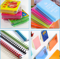 Máquina automática para encuadernar cuadernos con espiral de plástico, máquina para encuadernar con espiral de alambre simple, encuadernadora de libros