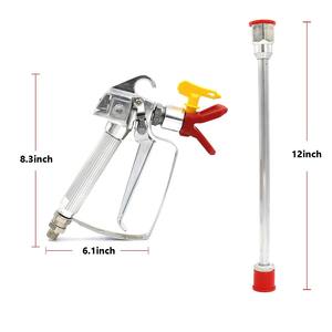 Pistola de Pulverización Profesional de Largo Alcance, Pistola de Pintura sin Aire de Alta Presión con Barra de Extensión para una Aplicación Eficiente de Revestimientos - Product Image 6