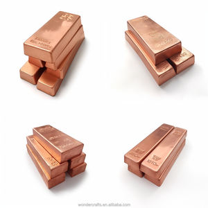 WD 사용자 정의 하나 발견. 999 미세 사다리꼴 빗변 경사 가장자리 금속 Cu 레드 구리 청동 주괴 금괴 바 - Product Image 4