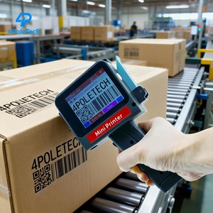 4POLETECH 12.7MM Mini Handle Printer <strong>Portable</strong> Inkjet Expiry Date Number Logo Coding <strong>Machine</strong> For Small Batch Customization - Product Image 2