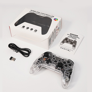 Tốt nhất người bán trong suốt không dây BT Gamepad sáu trục điều khiển với con quay hồi chuyển Turbo LED ánh sáng Wake-up Carplay Adapter - Product Image 6