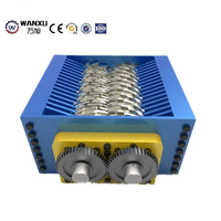 Grande paille dent rouleau type double arbre déchiqueteuse couteau boîte fichier carton recyclage