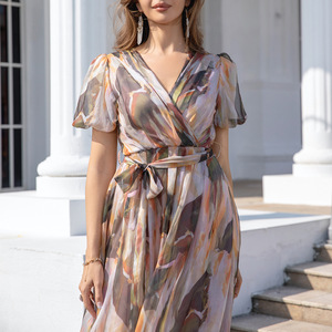Robe <span class=keywords><strong>Djellaba</strong></span> Vêtements pour femmes Robe à fleurs Robe de soirée - Product Image 4