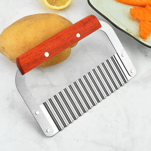 Nouvelle grande trancheuse de pommes de terre en acier inoxydable couteau à vague ondulé frites déchiqueteuse de pommes de terre coupe-légumes multifonctionnel - Product Image 6