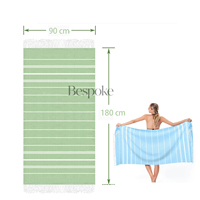 Serviette de plage turque Peshtemal à franges rayées en coton 100% avec logo personnalisé, séchage rapide, Hammam Fouta, serviette de bain, serviette de voyage