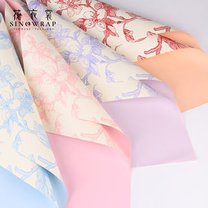 ورق تغليف زهور جديد من SINOWRAP 69 + H51 + 19 غلاف طباعة بنمط زهور أحادي الجانب مضاد للماء بيع بالجملة من المصنع مباشرة - Product Image 4