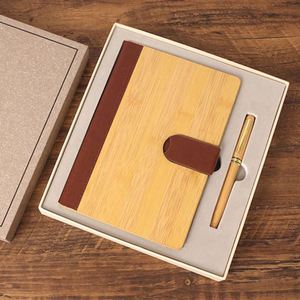 Graduation Gifts Premium Customized <b>Bamboo</b> Stationery Set with Personalized Logo Includes <b>Bamboo</b> Pen Eco Cup A5 Notebook - Product Image 1