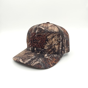 Tùy chỉnh hơi cong vành 5 bảng Camo Mũ bóng chày với tùy chỉnh của riêng bạn 3D thêu logo - Product Image 3