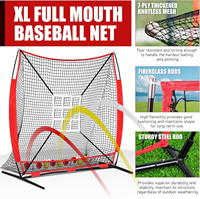 Ensemble d'équipement d'entraînement de baseball DLX de haute qualité Ball Caddy Batting Tee Net