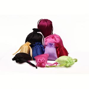 Ensemble de bonnets en satin pour enfants et femmes, bonnet de nuit pour soins capillaires, pochette à cordon, taille personnalisable, option de logo personnalisé, promotion - Product Image 6