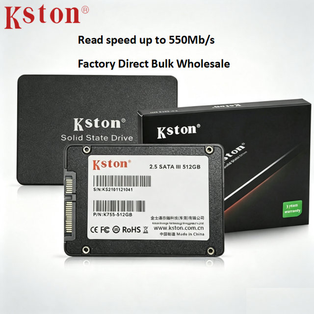 Kston 1TB 2.5 Inch SATA III SSD Internal Solid State Disk 3 Year Warranty Stable Performance