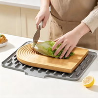 Tapis de séchage multifonctionnel Smartpan en silicone de qualité alimentaire, résistant à la chaleur, écologique, pour comptoir de cuisine domestique 1