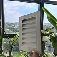 Grille de ventilation en alliage d'aluminium résistante aux intempéries, imperméable, avec moustiquaire pour système de climatisation mural extérieur