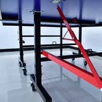 Vente Directe Usine Table de Tennis de Table Professionnelle Pliante d'Intérieur 18mm MDF avec Roues pour Divertissement et Exercice