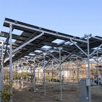 Hoogliggend, thermisch verzinkt montage systeem voor zonne-energiecentrales, landbouw PV-structuur, windbelasting 56M/S, sneeuwbelasting 2.4kN/M
