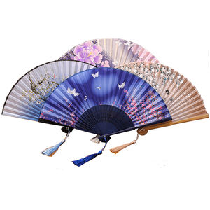 Recuerdos de bambú <span class=keywords><strong>para</strong></span> eventos, diseño de flores de SAKURA, abanico de mano plegable, recuerdo de boda - Product Image 1