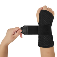 Attelle de soutien professionnelle pour poignet sportif avec plaque en aluminium courbée et maille respirante