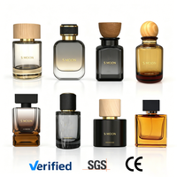 Flacons de parfum en verre vides de luxe personnalisables en différentes couleurs, 30 ml, 50 ml, 100 ml, avec boîte
