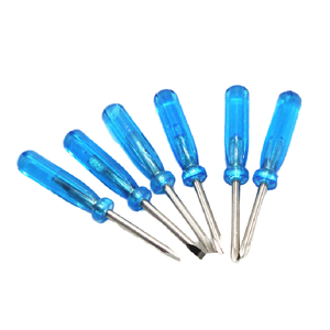 Mini tournevis à tête plate 1.6mm 2mm 3mm pour montre lunettes électronique jouet réparation bricolage qualité poignée en plastique personnalisé OEM - Product Image 1