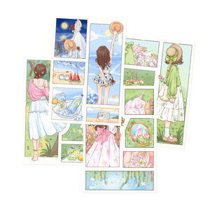 Paquete <span class=keywords><strong>de</strong></span> 8 Pegatinas Ilustradas ''Diversión <span class=keywords><strong>de</strong></span> las Cuatro Estaciones'' <span class=keywords><strong>para</strong></span> <span class=keywords><strong>Niñas</strong></span>, Pegatinas <span class=keywords><strong>para</strong></span> Decorar Fundas <span class=keywords><strong>de</strong></span> Teléfono y <span class=keywords><strong>Cuadernos</strong></span> - Product Image 5