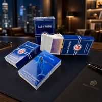 Cartes à jouer personnalisées Banque de Nanjing |   Jeu de cartes de poker OEM ODM pour entreprise avec boîte en papier pour usage familial