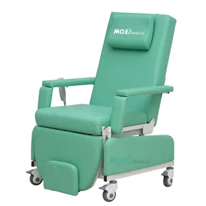 MGE-CW11 MEDIGE Electric Mobile Donor Collection Transfusion Blood Drawing Donation Phlebotomy Lab Dialysis Chair Home Dialysis