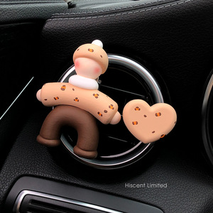 Mucca semplici ville astratte moderne fatte a mano in plastica corda per auto aromaterapia profumo aria presa d'aria decorazione creativa - Product Image 3
