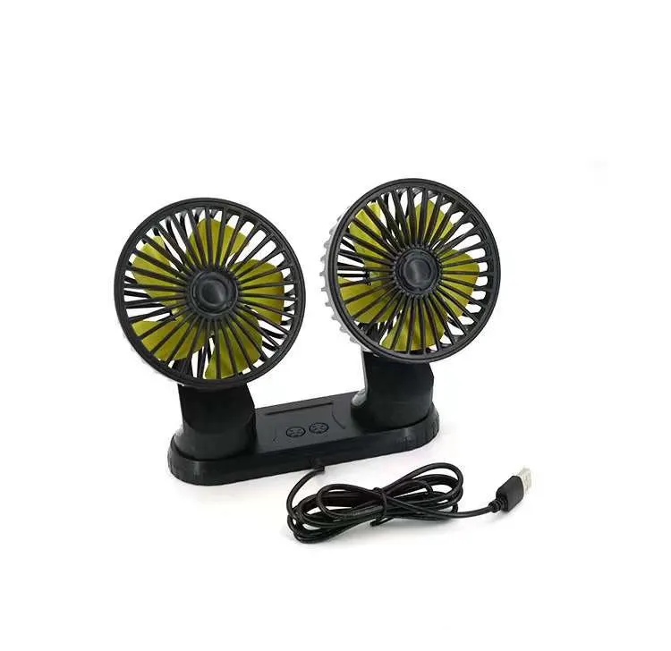 Car Interior cooling accessories electric fan double cooling fan car fans