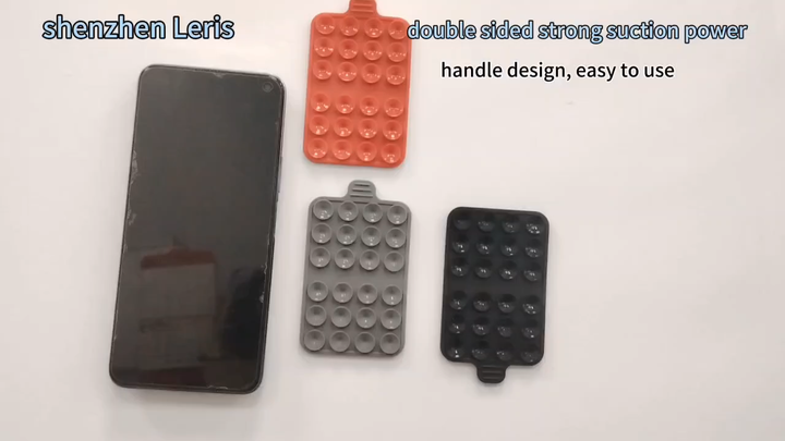 Custom logo suction cup wall stand mat multifunctional silicone