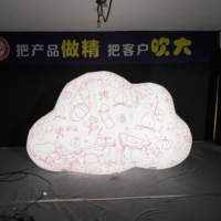 Ballon nuage géant gonflable avec éclairage LED, utilisation intérieure/extérieure, matériau en tissu Oxford pour la décoration de plafond