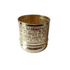 Retro Vintage Style Luxury bathroom Waste <b>Bins</b> Easy Portable Rust Resistance Floor Display Modern Bathroom Sets Gold Waste <b>Bin</b> - Product Image 1
