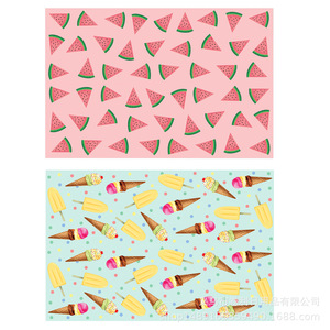Custom Summer Ice Cream Watermelon Donut <b>Tablecloth</b> <b>Rectangle</b> Cartoon Birthday Party Decoration For Children's Parties - Product Image 5
