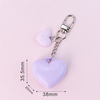 Porte-clés tendance en forme de cœur avec palette de fards à paupières, miroir de maquillage intégré, petit sac de rangement cosmétique de voyage, breloque et cadeaux