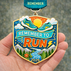 Medalla de Carrera Personalizada al por Mayor para el Día de la Tierra, para Conmemorar el Año del Caballo, Día de la Mala Suerte, Carrera de 5 km - Product Image 1