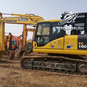 Excavatrice sur chenilles d'occasion Komatsu 160-7, modèle 2022, 16 tonnes, chenilles en caoutchouc, grande taille, godet de 0,8 m³, certifiée - Product Image 4