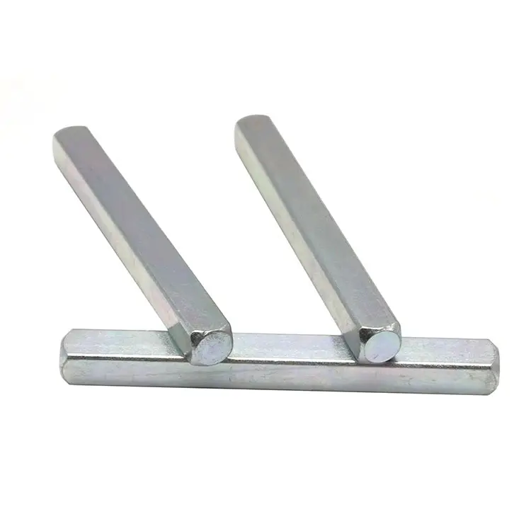 Square steel iron bar door lock handle, square rod transmission rod, square shaft fingerprint lock accessory