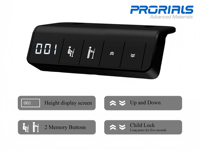 PRORIALS – Cadre de bureau électrique réglable en hauteur à moteur unique, meilleur prix, plage de hauteur 730-1180 mm, charge 60 kg, vitesse 20 mm/s