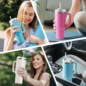Paquete de 8 Pajitas de Repuesto para Vasos Stanley de 40oz y 30oz, Pajitas Reutilizables de Plástico Duro de 12.5 Pulgadas con 2 Cepillos de Limpieza, Libres de BPA - Product Image 5