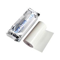 Papel Térmico para Impresora UPP-110S de 110 mm x 20 m, de Una Sola Capa, para Impresora de Recibos, Blanco