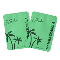Sacs refermables personnalisés imprimés, en plastique laminé avec logos, mini pochettes plates recyclables, scellées sur 3 côtés, sacs en Mylar mat