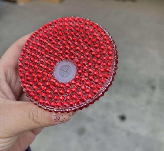 Couvercle bling-rouge